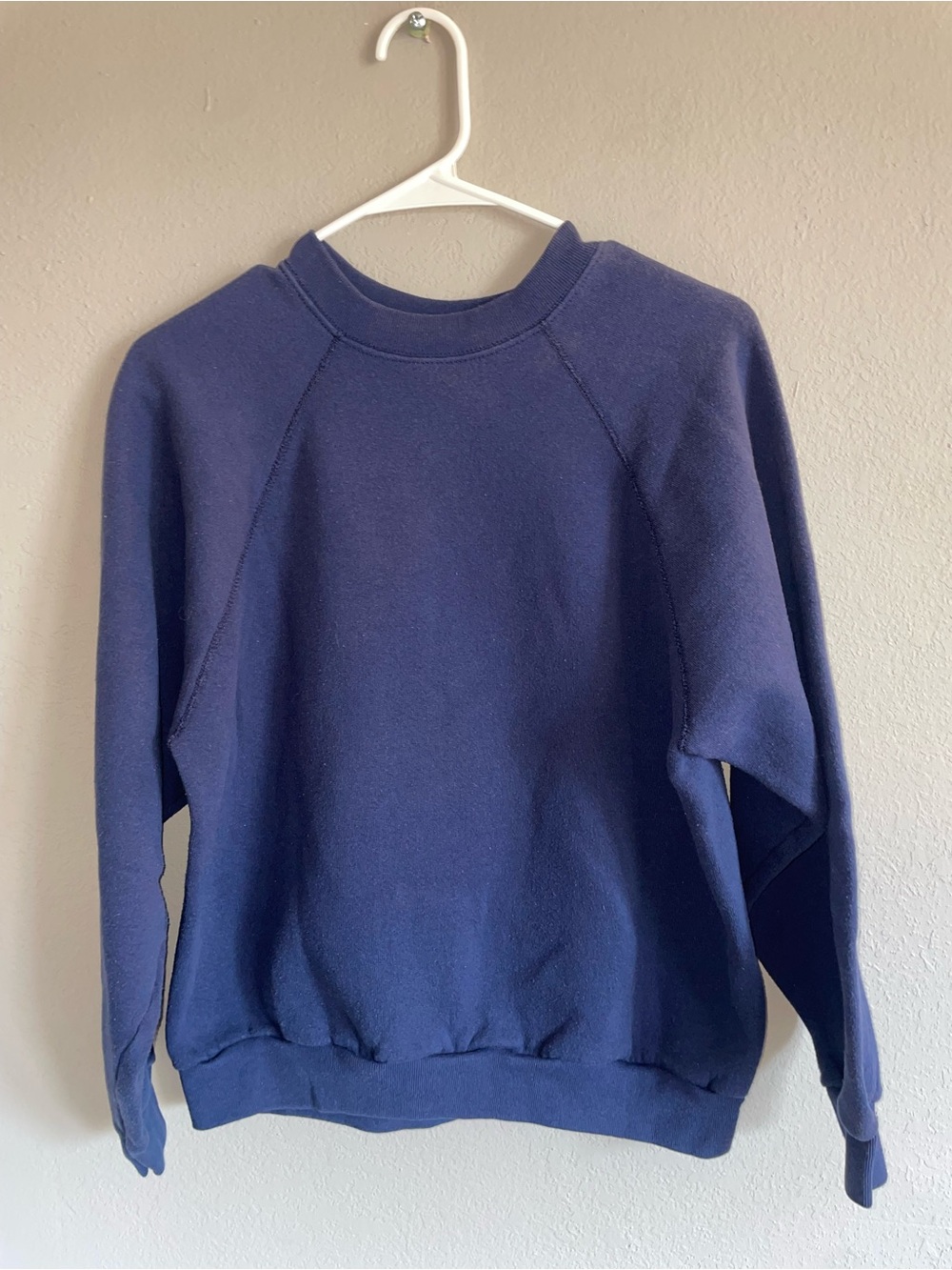 Vintage Tultex Men's Navy Crewneck Sweatshirt